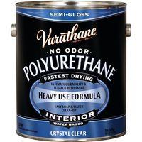 Rust-Oleum 200131 Polyurethane, Semi-Gloss, Liquid, Crystal Clear, 1 gal, Can
