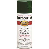 Rust-Oleum 7738830 Rust Preventative Spray Paint, Gloss, Hunter Green, 12 oz, Can