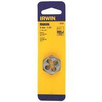 Irwin 9739 Metric Die, M10-1.25 Thread, Fine Thread, Right Hand Thread, HCS