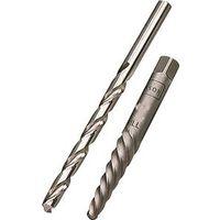 Irwin 53703 Series Extractor and Drill Bit Set, Specifications: #3 Shank, 1/4 In Drill Bit, Standard Shank, HSS