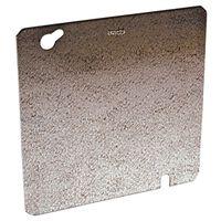Southwire 72C1-UPC Flat Blank Cover, 0.06 in L, 4-11/16 in W, Square, Steel, Silver, Zinc-Plated