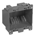 Gardner Bender BOX-RD25 Switch/Outlet Box, Standard Outlet, 2-Gang, 6-Knockout, PVC, Gray, In-Wall Mounting