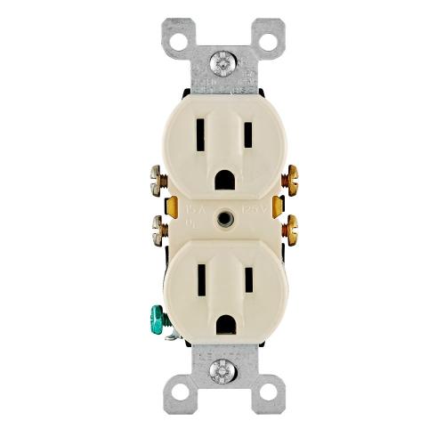OUTLET DPLX 15 125V ALMD