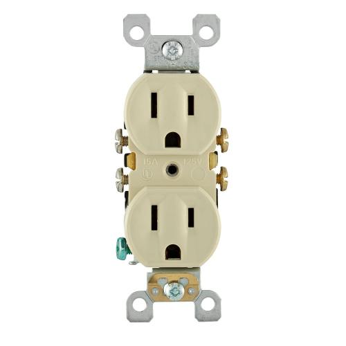 RECEPT DPLX 15A 125V IVY