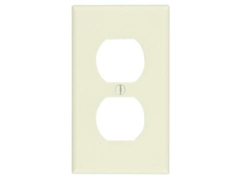WALL PLATE 1GANG DPLX AL