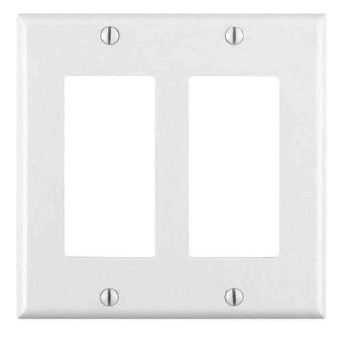 DECORA WALLPLATE 2G WHT