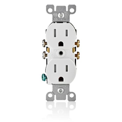 T5320-W DUPLEX OUTLET 15A TR WH