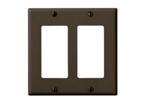 80409 DECORA 2G PLATE BROWN
