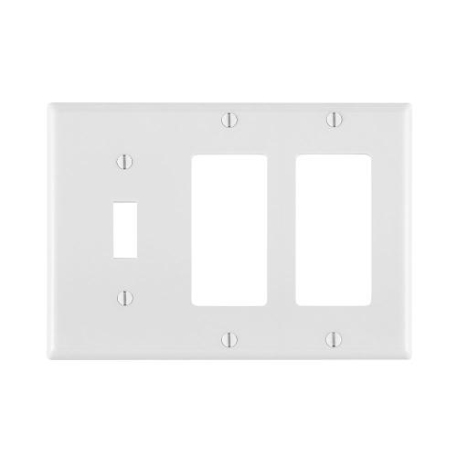 80431-W 3G:2-DECORA/1-TOGGLE
