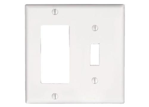 DECORA SWITCH/WLPLT WHT