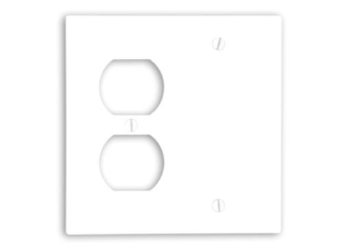 88008 2G:1-BLANK/1-RECEPT W WALLPLATE WHITE