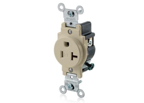 T5020-I TR 20A SNGL OUTLET IV TAMPER RESISTANT SINGLE RECEPT
