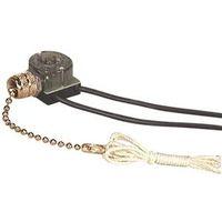 Eaton Wiring Devices 458BD-BOX Canopy Switch, Brass, Polycarbonate, Lead Wire Terminal, 1/3/6 A, 125/250 V