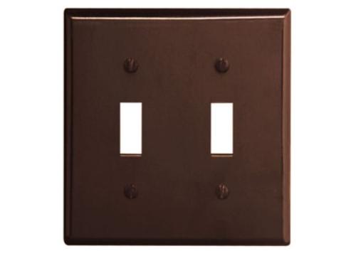 85009-000 SWITCH PLATE 2G TT BR