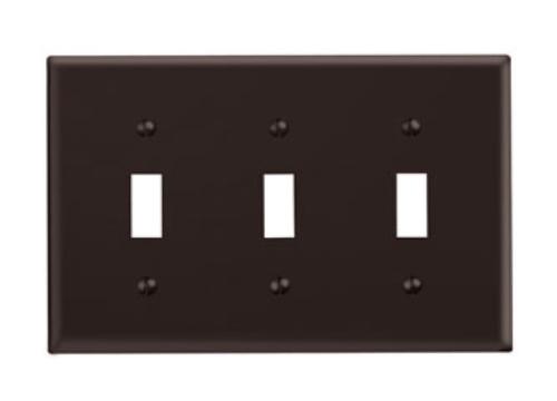85011 3G 3-SWITCH WALL PLATE BR