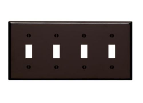 85012 4G SWITCH PLATE BROWN