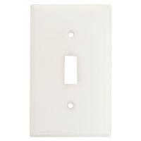 WALL PLATE TOGGLE 1GANG WHITE