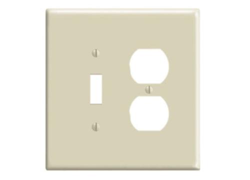 86105 2G OS PLATE RECE/SWITCH IVORY