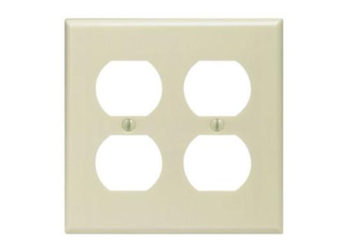 86016-000 2G RECE/RECE PLATE IVORY