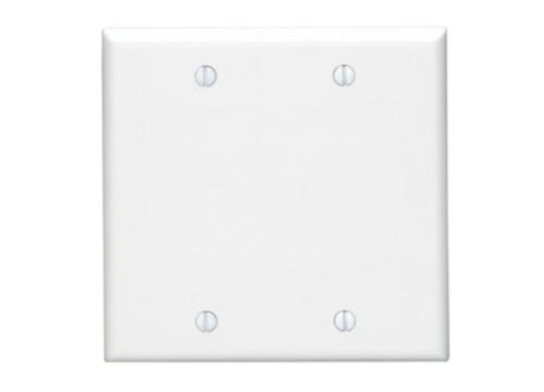 88025-000 2G BLANK PLATE WH WHITE