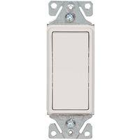 Eaton Wiring Devices 7503W-BOX Rocker Switch, 15 A, 120/277 V, 3-Way, Push Wire Terminal