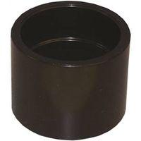 Canplas 103001RBC Repair Pipe Coupling, 1-1/2 in, Hub, ABS, Black, 40 Schedule