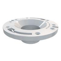 Oatey 43509 Closet Flange, 3 in Connection, PVC, White