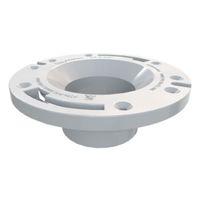 Oatey 43585 Closet Flange, 3 in Connection, PVC, White, For: Most Toilets