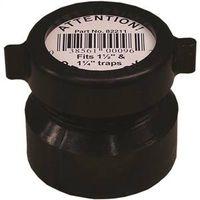 Canplas 102859ABC Trap Pipe Adapter, 1-1/2 x 1-1/4 in, Hub x Slip, ABS, Black, SCH 40 Schedule