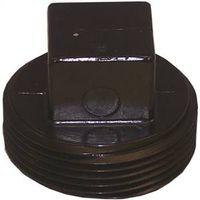 Canplas 103051SBC Threaded Plug, 1-1/2 in, MNPT, ABS, Black, SCH 40 Schedule