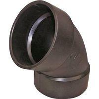 Canplas 102601BC Pipe Elbow, 1-1/2 in, Hub, 60 deg Angle, ABS, Black