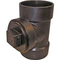 Canplas 102115SBC Test Pipe Tee, 2 in, Hub x FNPT, ABS