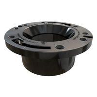 Oatey 43548 Closet Flange, 2.36 in W Dimensions, 4 in Connection, ABS, Black, For: 4 in Pipes