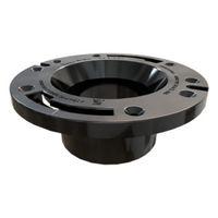 Oatey 43502 Closet Flange, 2.36 in W Dimensions, 3, 4 in Connection, ABS, Black, For: 3 in, 4 in Pipes
