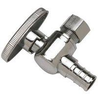 Apollo APXVA1238C Stop Valve, 1/2 x 3/8 in Connection, PEX Barb x Compression, Brass Body