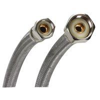 Fluidmaster B1F20 Water Supply Connector, 3/8 x 1/2 in, Compression x FIP, Polymer/Stainless Steel, 2000 psi Pressure