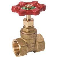 B & K ProLine Series 100-403NL Gate Valve, 1/2 in Connection, FPT, 200/125 psi Pressure, Brass Body