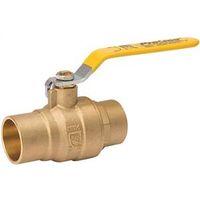 B & K 107-854NL Ball Valve, 3/4 in Connection, Solder, 600/125 psi Pressure, Manual Actuator, Brass Body