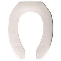 Bemis 7MM1955C 000 Toilet Seat, Elongated, Plastic, White, Sta-Tite Hinge