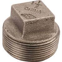ProSource 31-1/2B Pipe Plug, 1/2 in, MPT, Square Head, Malleable Iron, SCH 40 Schedule