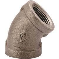 ProSource 4-1B Pipe Elbow, 1 in, FIP, 45 deg Angle, Malleable Iron, SCH 40 Schedule, 300 psi Pressure