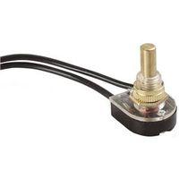 Gardner Bender GSW-25 Pushbutton Switch, 1/3/6 A, 125/250 V, SPST, Lead Wire Terminal, Plastic Housing Material