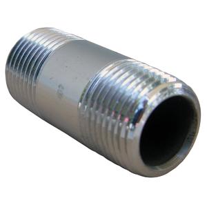 32-0405 1/2X2 NIPPLE CHROME PLATED BRASS