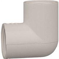 IPEX 435539 Pipe Elbow, 3/4 in, FPT, 90 deg Angle, PVC, White, SCH 40 Schedule, 150 psi Pressure