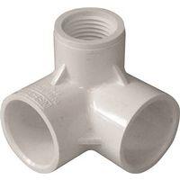 IPEX 235036 Side Outlet Elbow, 1 x 1 x 1/2 in, Socket x Socket x FNPT, PVC, White, SCH 40 Schedule, 450, 600 psi Pressure