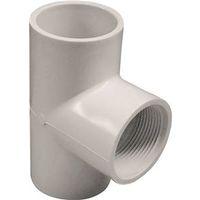 IPEX 435853 Pipe Tee, 1 in, Socket x Socket x FPT, PVC, White, SCH 40 Schedule, 150 psi Pressure
