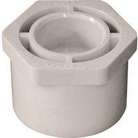 IPEX 435654 Reducing Bushing, 1-1/2 x 3/4 in, Spigot x Socket, White, SCH 40 Schedule, 150 psi Pressure