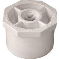 IPEX 435733 Reducing Bushing, 2 x 1/2 in, Spigot x FPT, White, SCH 40 Schedule, 150 psi Pressure