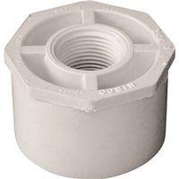 IPEX 435734 Reducing Bushing, 2 x 3/4 in, Spigot x FPT, White, SCH 40 Schedule, 150 psi Pressure