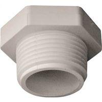 IPEX 435624 Pipe Plug, 1 in, MPT, PVC, White, SCH 40 Schedule